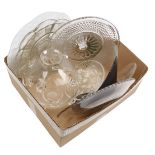 Box of various glassware