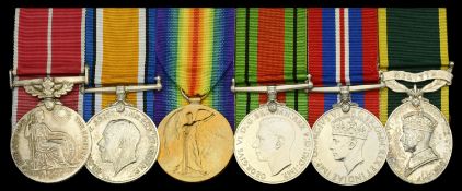 A Second War B.E.M. group of six awarded to Staff Sergeant G. Boulton, Royal Army Pay...