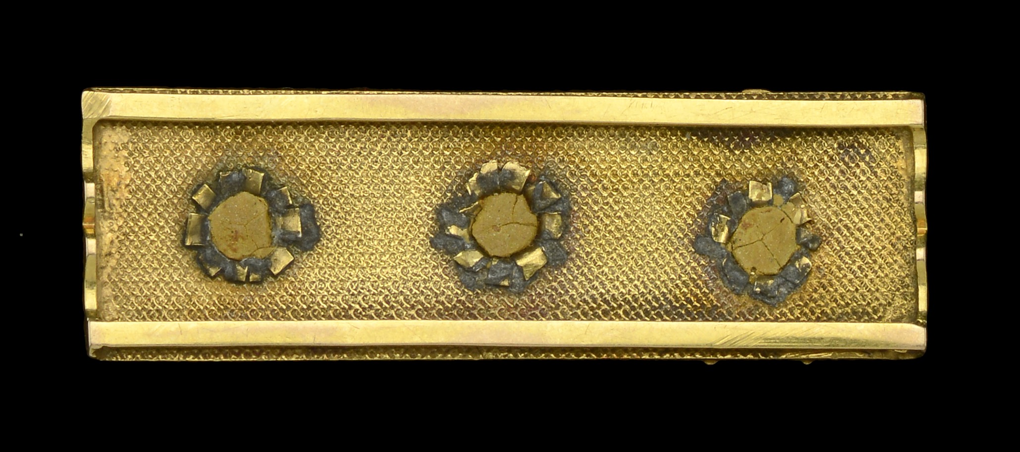 Royal Riband A fine quality ‘triple Order’ gold Riband bar depicting the miniature ...