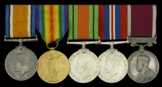 Five: Major F. B. Mitchell, Royal Army Pay Corps and Machine Gun Corps British War and...