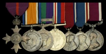 An inter-War M.B.E. group of seven awarded to Major S. Holman, Royal Army Pay Corps The...