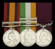 Three: Staff Quartermaster Sergeant J. Chambers, Army Pay Corps, late 17th...