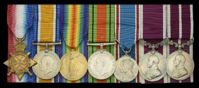 Seven: Staff Quartermaster Sergeant J. W. Simpson, Royal Army Pay Corps, who was twice...