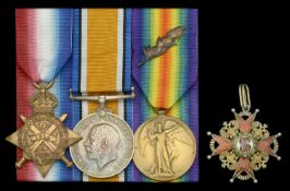 Four: Captain H. E. Bell, Army Pay Department 1914 Star (Lieut: H. E. Bell. A.P.D.);...