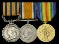 Three: Staff Sergeant J. Wallace, East African Pay Corps, late Matabeleland Relief...