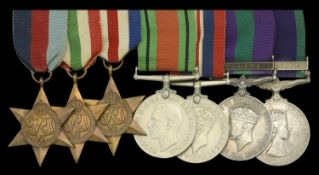Seven: Major J. A. Matthews-Williams, Royal Army Pay Corps 1939-45 Star; Italy Star;...