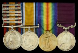 Four: Sergeant C. Waller, Army Pay Corps, late Essex Regiment Queen's South Africa...