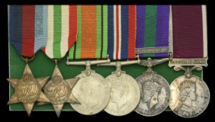 Six: Sergeant W. A. R. Giles, Royal Army Pay Corps, late Royal Signals 1939-45 Star;...