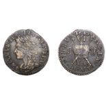 Ireland, James II, Gunmoney coinage, Sixpence, 1689 Nov., 2.87g/12h (Timmins 1B; S 6583H)....