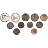 Canada, Montreal, Sou Token, c. 1835-38 (Breton 676); Quebec Bank, Penny and Halfpenny...