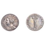 Anne (1702-1714), Maundy Penny, 1709 (ESC 1528; S 3598). Light haymarking, otherwise...