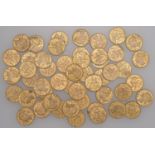 Tokens: a large group of 'To Hanover' Tokens (50), all 1849, by Allen &amp; Moore, Birmingham,...