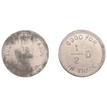 Jamaica, KINGSTON, Louis Winkler &amp; Son, Halfpenny, c. 1912, aluminium, 19mm (Lyall 213; cf....