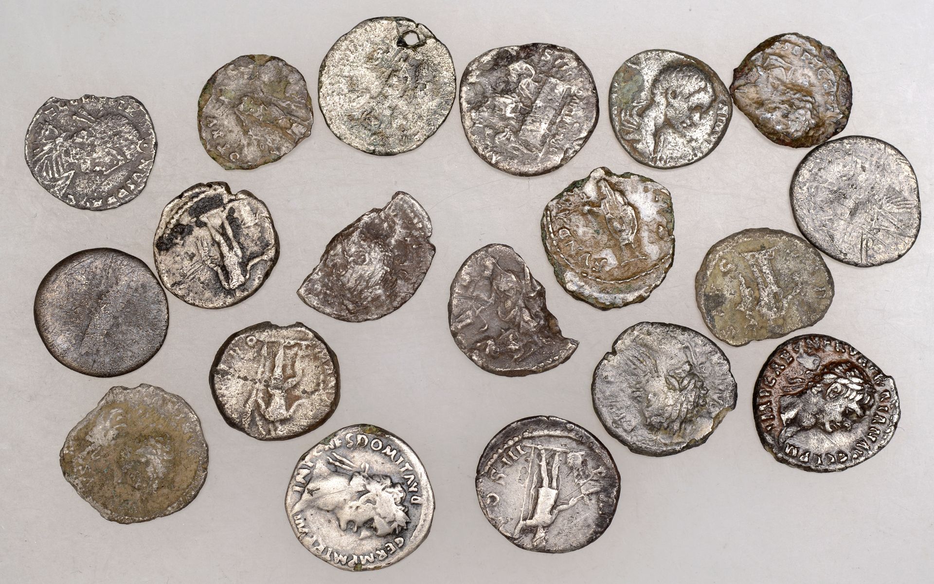 Trajan, Denarius, 98-9, laureate head right, rev. Vesta seated left, holding patera and...