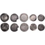 Elizabeth I, Sixth Issue, Shilling, mm. hand, bust 6B, 5.80g/2h (N 2014; S 2577); together...