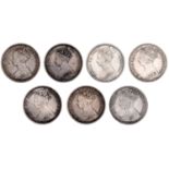 Victoria, Florins (7), 1853, 1864, 1875, 1878, 1879, 1881, 1886 [7]. Fine or better ...