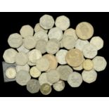 Isle of Man, miscellaneous commemorative coins in base metals (33), various types [33]....