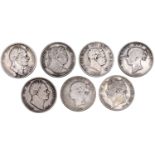 George III, Halfcrown (2), 1816, 1819 (S 3788-9); George IV, Halfcrown, 1823 (S 3808);...