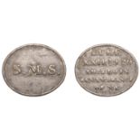 Jamaica, Uncertain location, Scottish Missionary Society, communion token, obv. s. m. s.,...