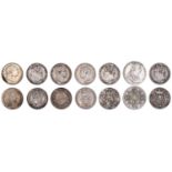 George III, Sixpences (2), 1787, 1818 (S 3748, 3791); George IV, Sixpences (4), 1821 (2),...