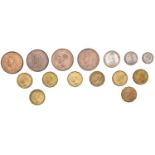 William IV to Victoria, miscellaneous coins in silver (3) and base metal (12) [15]. Fine to...