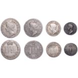 James II (1685-1688), Maundy 'Set', mixed dates, Fourpence, 1687, Threepence, 1688,...