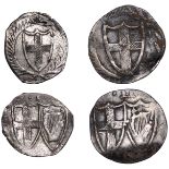 Commonwealth, Halfgroat, 0.92g/1h, Penny, 0.39g/3h (N 2729-30; S 3221-2) [2]. First good...