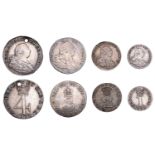 George III (1760-1820), Pre-1816 issues, Maundy 'Set', mixed dates, Fourpence, 1800,...
