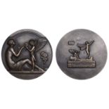 FRANCE, Cypris [Lady of Cyprus], 1925, an Art D&eacute;co cast bronze medal by C.-L.-L. Mascaux...