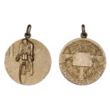 FRANCE, Premier Pas Dunlop [First Step Dunlop], c. 1930, a silver-gilt award medal by...