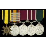 Five: Colour Sergeant C. Richards, Devonshire Regiment, the senior N.C.O. from a party of 1...