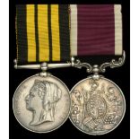 Pair: Quartermaster Sergeant C. J. Howell, Royal Welsh Fusiliers Ashantee 1873-74, no...