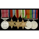 A superb Second War 'Malta' B.E.M. group of six awarded to Private R. J. Pierce, Devonshire...
