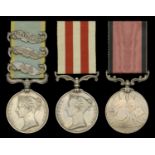 An important Light Brigade group of three awarded to Sergeant J. W. Wightman, 17th Lancers,...