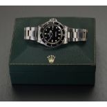 Rolex. A stainless steel automatic wristwatch with bracelet, Ref. 5513, Submariner, circa...