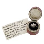 Royal interest: A Frederick, Prince of Wales mourning ring, 1751, the Prince of Wales's...