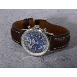 Breitling. A special edition stainless steel chronograph wristwatch, Ref. AB0210, Navitimer...