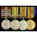 Four: Private H. Hudson, 4th Battalion, King's Royal Rifle Corps, who was killed in action...