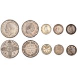 George III, Bank of England, Eighteen Pence, 1813 (S 3772); Victoria, Groat, 1888,...