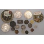 Miscellaneous, BHUTAN, Second Period, Half-Rupee, c. 1820-35 (KM 5); CANADA, Elizabeth II,...