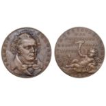 Germany, Centenary of the Death of Ludwig van Beethoven, 1928, a bronze medal by K. Goetz,...