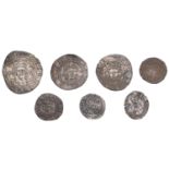 Henry VI, Annulet issue, Halfgroat, Calais, mm. cross II, 9-arc tressure, 1.64g/9h (N 1429;...