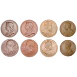 Victoria, Diamond Jubilee, 1897, a bronze medal by G.W. de Saulles (2), both 56mm (W &amp; E...