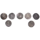 Henry III, Long Cross pennies (7), mostly Canterbury, various classes [7]. Varied state ...
