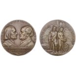 Germany, Richard Wagner and Franz Liszt, 1928, a bronze medal by K. Goetz, on the occassion...