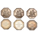 France, Louis Philippe I, Commissaires experts du governement, 1831, silver Jetons (4), by...