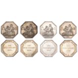 France, Louis Philippe I, Commissaires experts du governement, 1831, silver Jetons (4), by...