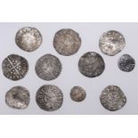 Edward II, Penny, class 11b, London, 1.33g/9h (N 1061; S 1456); together with other...