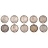 Australia, George V, Florins (10), 1912, 1914, 1916m (2), 1917m, 1921, 1925, 1927, 1934 (2)...