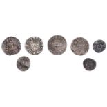 Henry III, Long Cross coinage, Penny, class VI, Bury St Edmunds, Ion, ioh on seinted,...